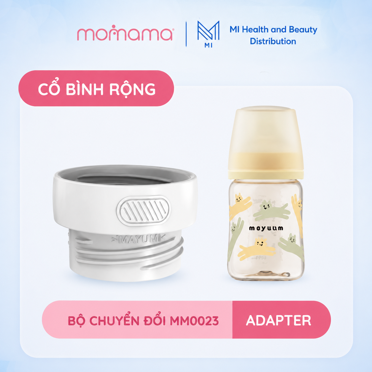Cổ Bình Sữa/Bộ chuyển đổi cổ bình cho máy hâm sữa Momama phù hợp cho bình Moyuum