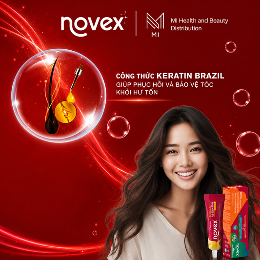Bộ 3 Sản Phẩm Chăm Sóc Tóc Novex Brazil - Dầu Gội 300ml + Mặt Nạ Ủ Tóc 400g & 1kg + Tinh Chất Dưỡng Và Phục Hồi Tóc 80g