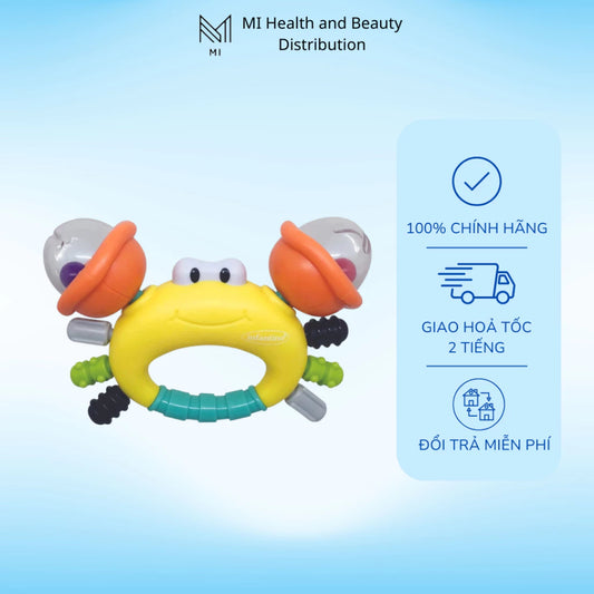 Đồ Chơi Ngậm Nướu Kích Thích Giác Quan Hình Cua Infantino Chính Hãng