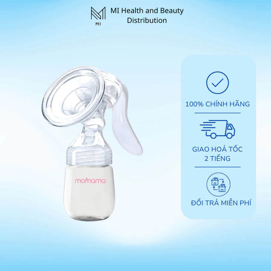 Máy hút sữa bằng tay Momama Comfy – Nhỏ gọn, Êm ái, Dễ vệ sinh | Hút sữa không đau, chất liệu an toàn cho mẹ và bé