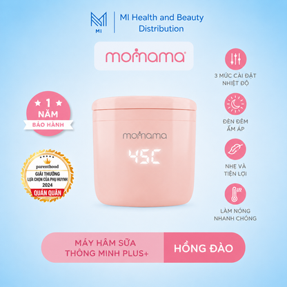 Máy Hâm Sữa Cầm Tay MOMAMA PLUS+ Cải Tiến - Máy Hâm Sữa Di Động Cho Bé Có Đèn Đêm, Sạc Type-C, Giữ Ấm 6 Giờ