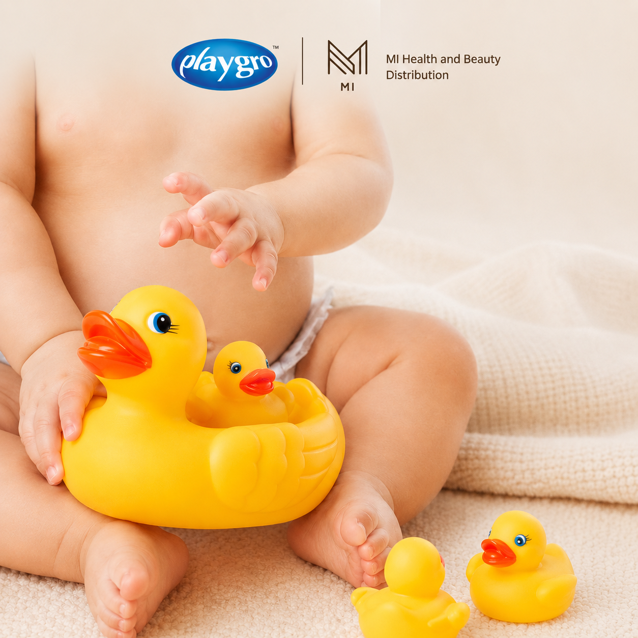 Bộ đồ chơi Đàn vịt thả bồn tắm Playgro Fully Sealed chính hãng cho bé