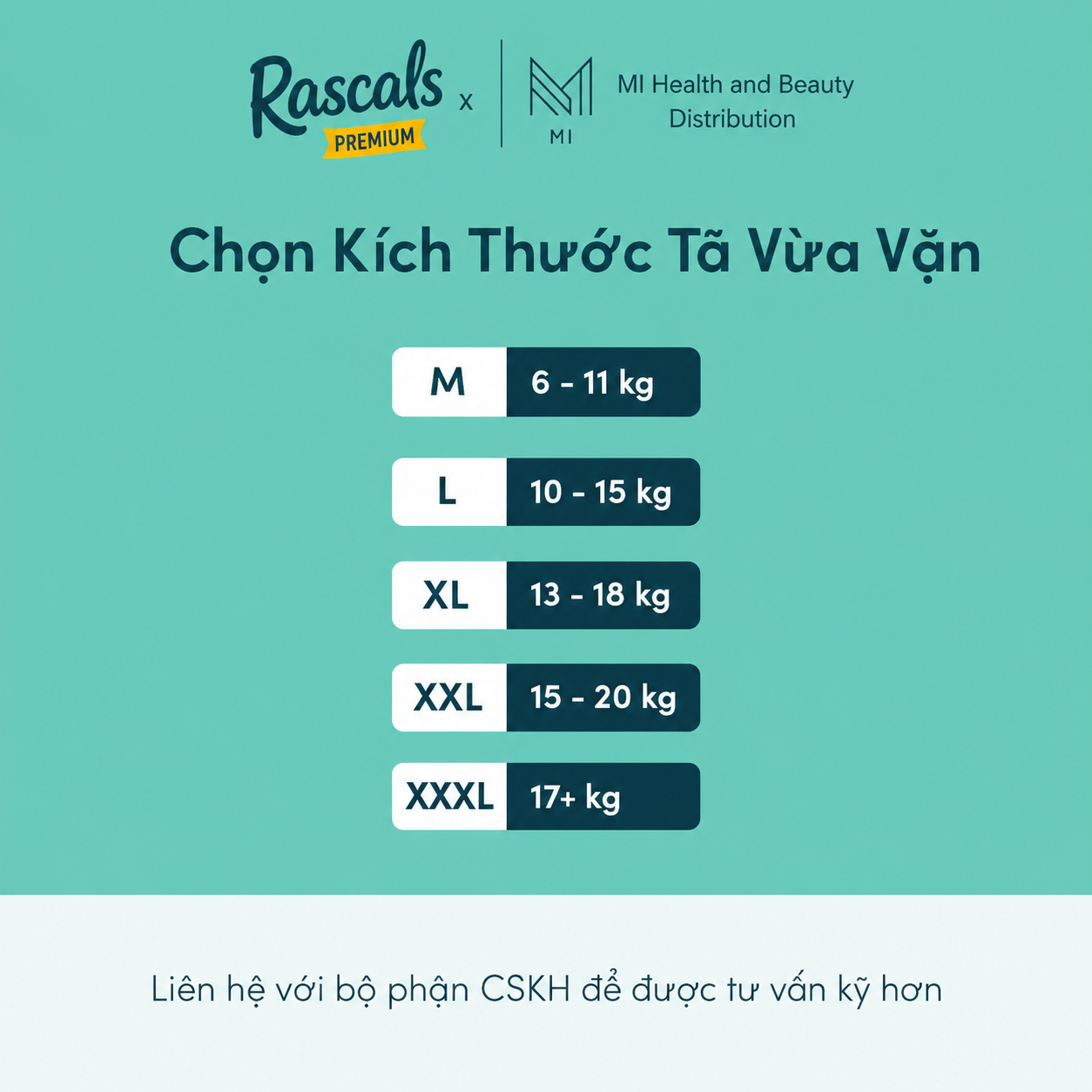 Thùng 3 bịch Tã quần cao cấp siêu thấm hút chống tràn 12 giờ Rascals Tape Convenience Pack chính hãng