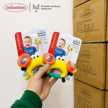 Đồ Chơi Ngậm Nướu Kích Thích Giác Quan Hình Cua Infantino Chính Hãng