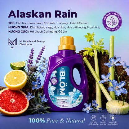 [Combo 3 chai] Nước giặt Blom 3 tần mùi hương cao cấp 3KG -  99% Kháng Khuẩn, Sạch Dịu Nhẹ An Toàn Cho Da