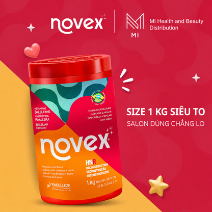 Mặt Nạ Ủ Tóc Phục Hồi Chuyên Sâu Novex Brazilian Keratin Hũ 400g / 1kg Chính Hãng Brazil