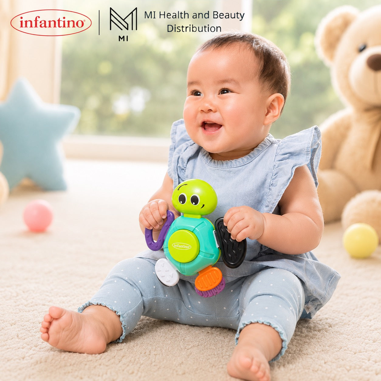 Gặm Nướu Hình Rùa Infantino – Đồ Chơi An Toàn Cho Bé 5.0