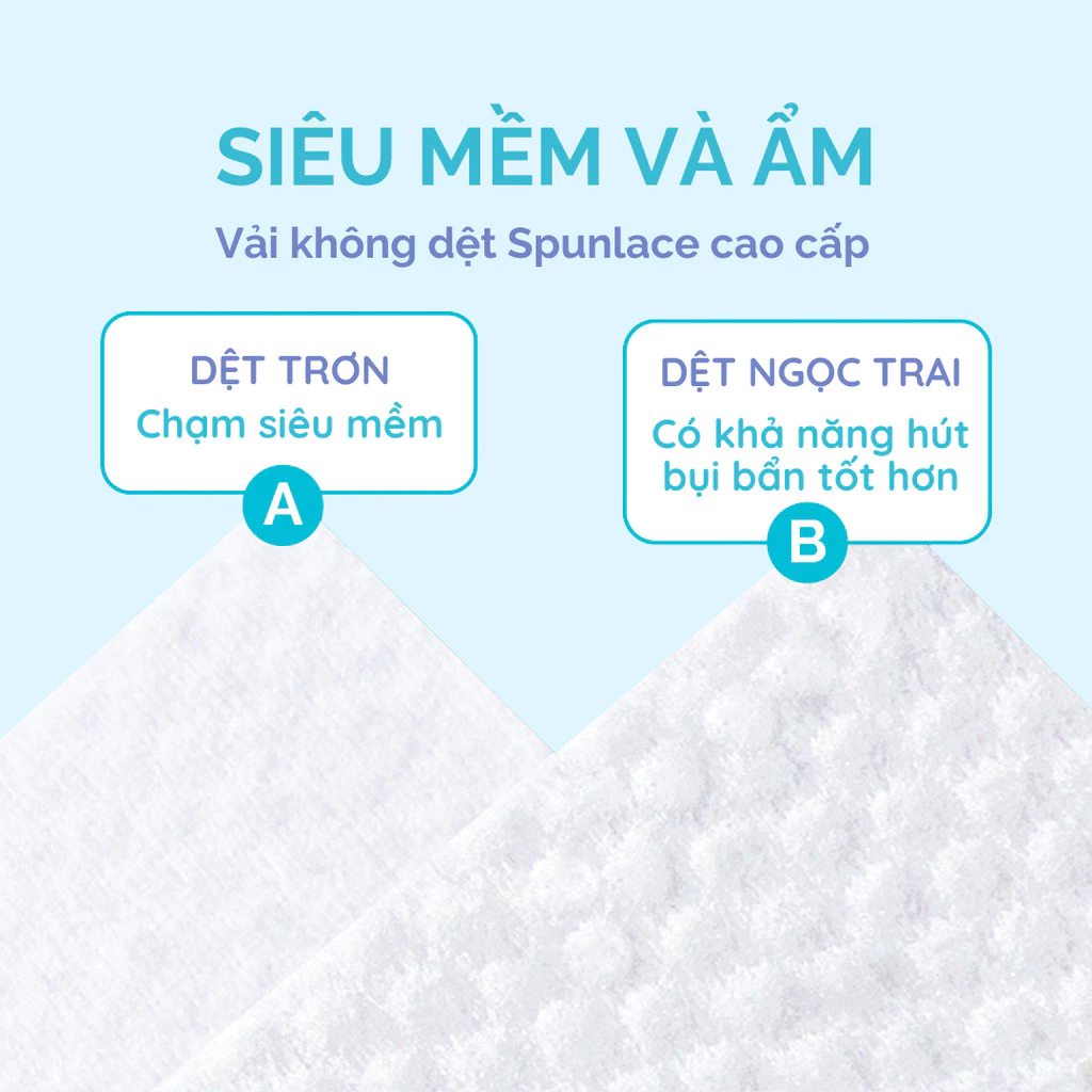 Khăn Ướt Trẻ Em Hoppi – Gói 3x80 tờ Nước Tinh Khiết, Mềm Mại, Dùng Được Cho Da Nhạy Cảm