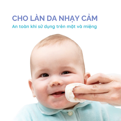 Khăn Ướt Trẻ Em Hoppi – Gói 3x80 tờ Nước Tinh Khiết, Mềm Mại, Dùng Được Cho Da Nhạy Cảm