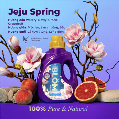 [Combo 3 chai] Nước giặt Blom 3 tần mùi hương cao cấp 3KG -  99% Kháng Khuẩn, Sạch Dịu Nhẹ An Toàn Cho Da
