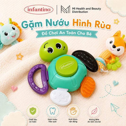 Gặm Nướu Hình Rùa Infantino – Đồ Chơi An Toàn Cho Bé 5.0