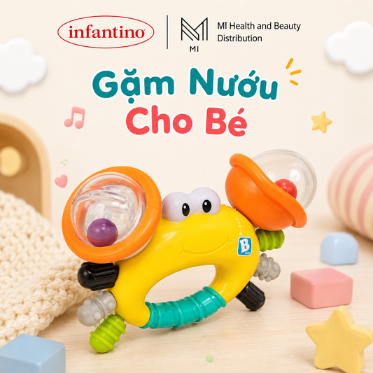 Đồ Chơi Ngậm Nướu Kích Thích Giác Quan Hình Cua Infantino Chính Hãng