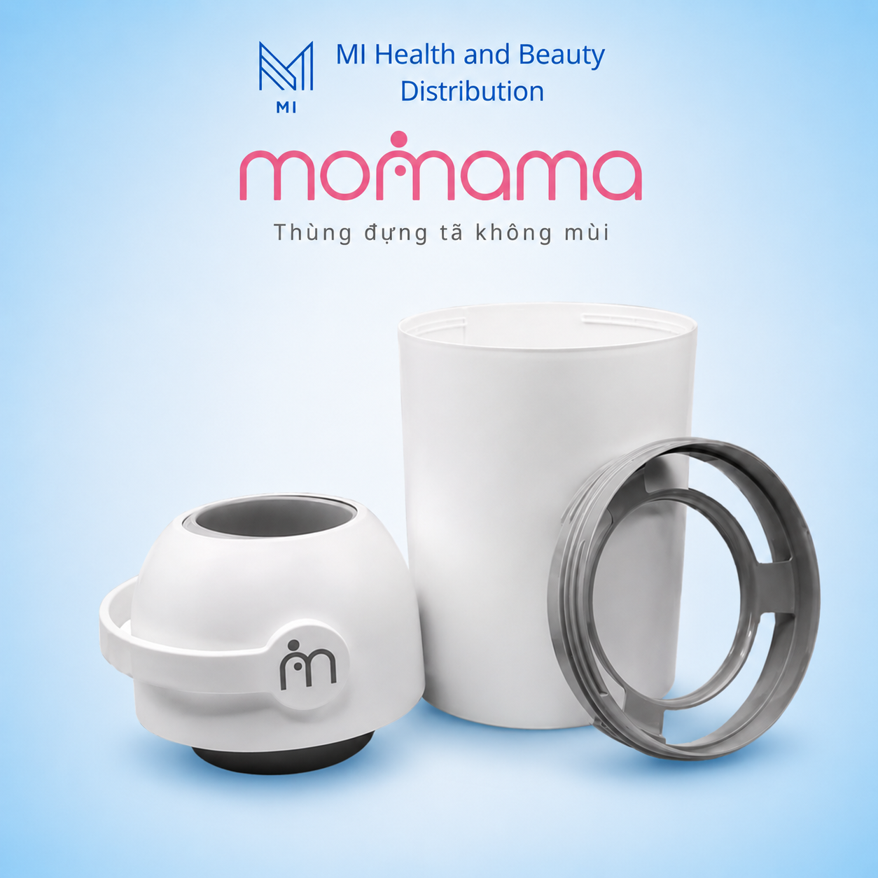 Thùng Đựng Tã Khử Mùi Momama - Giải Pháp Thông Minh, Tiết Kiệm & An Toàn Cho Bé