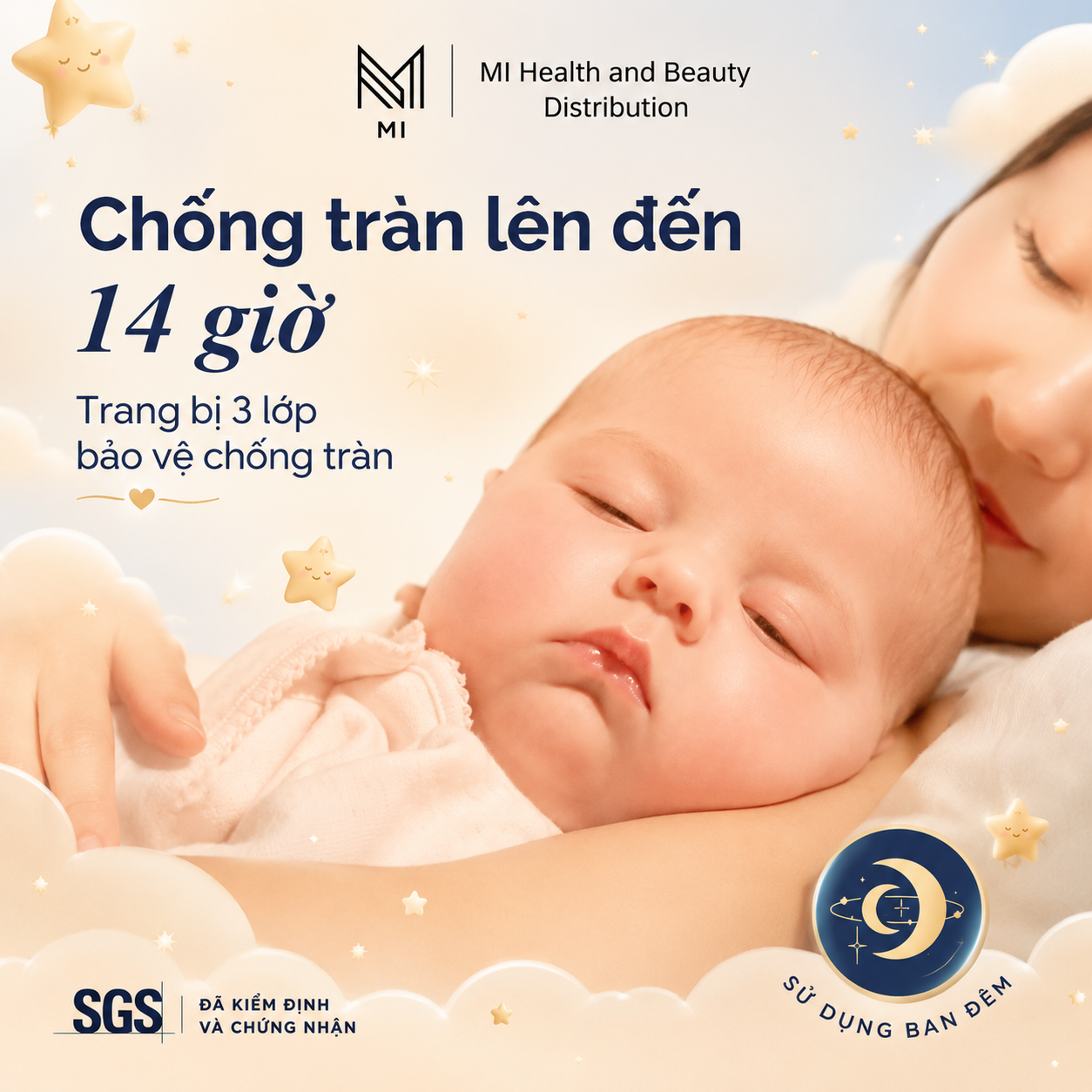 Thùng 4 Bịch Bỉm Dán Hoppi RoyalDream Siêu Mỏng Nhẹ – Size M/L/XL/XXL – Cho Bé Dưới 5–14kg