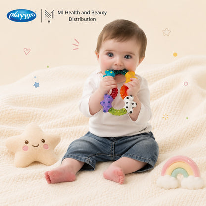 Đồ chơi xúc xắc uốn cong xoay vặn Playgro Click and Twist Rattle kích thích giác quan cho bé