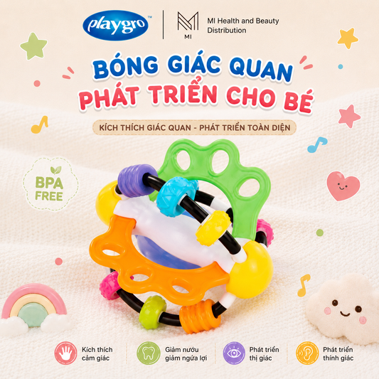 Đồ chơi bóng tập bò phát triển giác quan Playgro Explor‑a‑Ball chính hãng cho bé