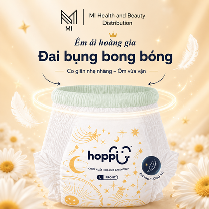 Bỉm quần Hoppi RoyalDream cao cấp chính hãng siêu mỏng 2mm đủ size M/L/XL/XXL cho bé từ 6-25kg