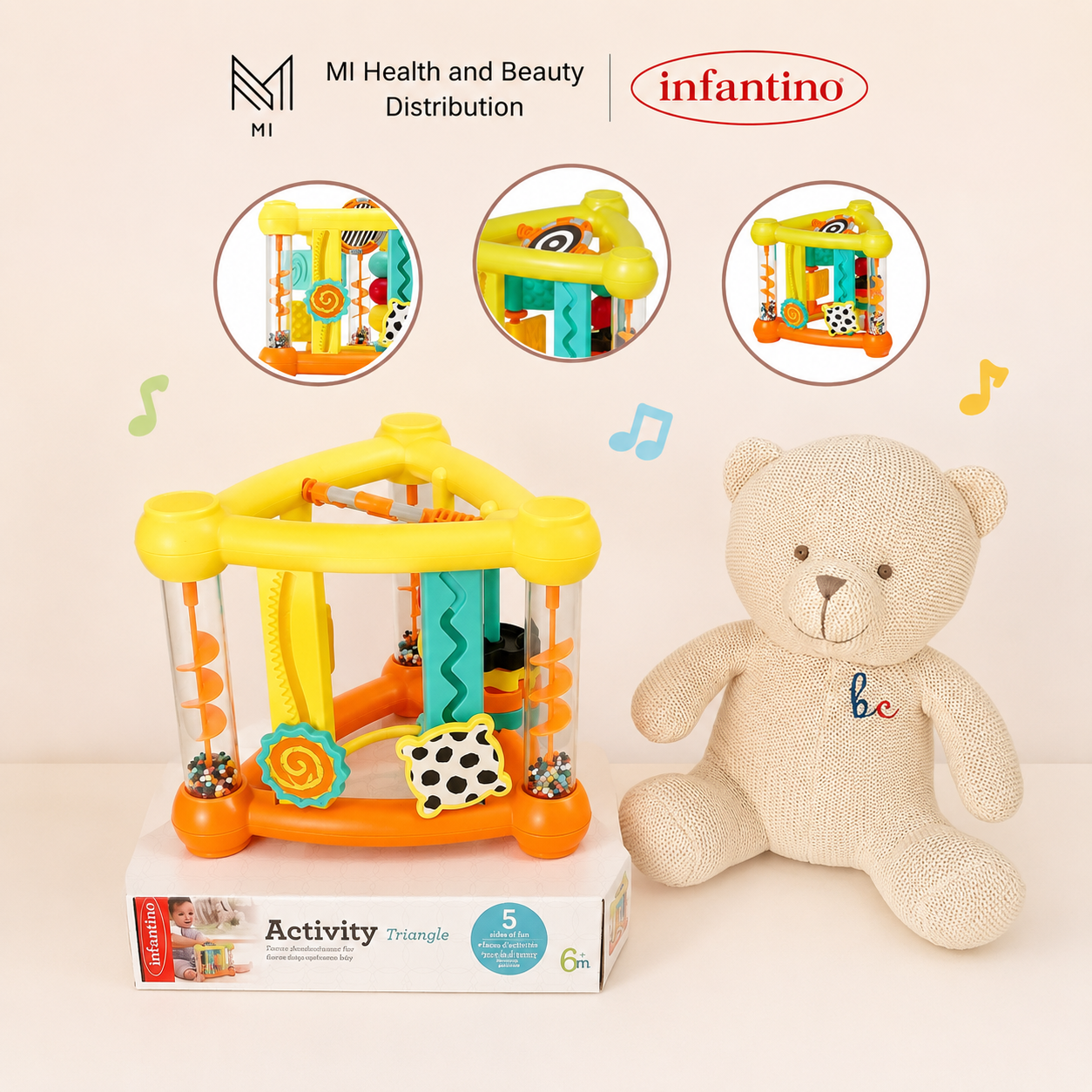 Đồ chơi tam giác Infantino Activity Triangle chính hãng giá tốt - Phát Triển Giác Quan & Vận Động Tinh Cho Bé