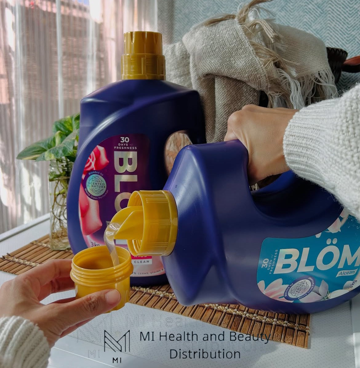 [Combo 3 chai] Nước giặt Blom 3 tần mùi hương cao cấp 3KG -  99% Kháng Khuẩn, Sạch Dịu Nhẹ An Toàn Cho Da
