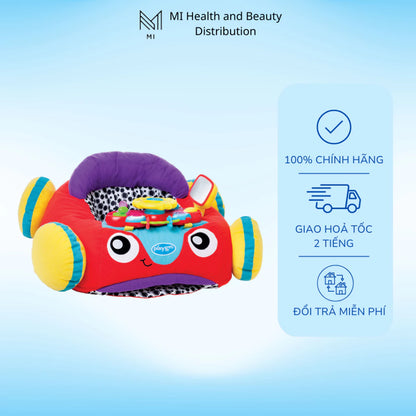 Ghế tập ngồi ô tô nhồi bông Playgro Music & Lights Comfy Car có nhạc và đèn cho bé từ 6 tháng
