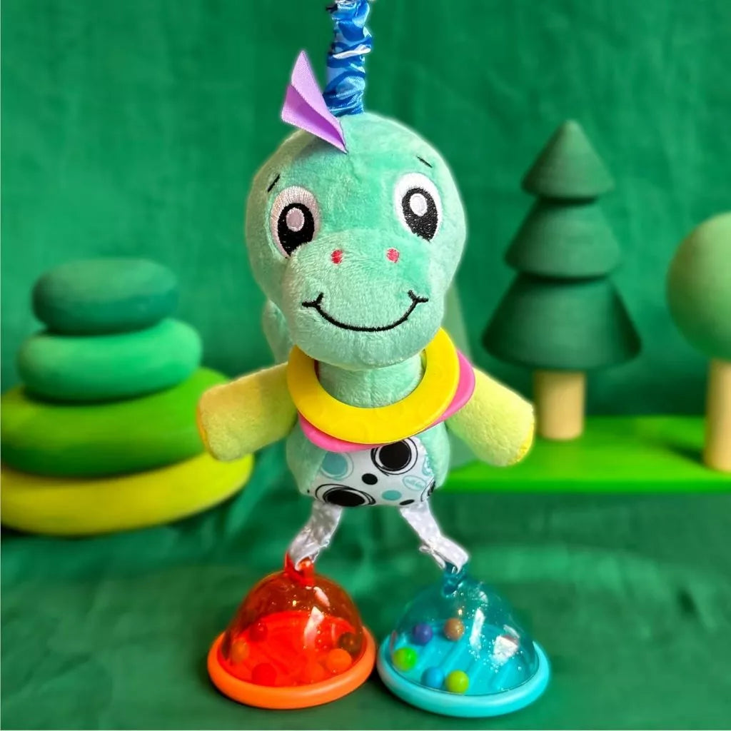 Playgro Dingly Dangly Denny Dino – Đồ chơi treo phát triển giác quan cho bé, có clip gắn tiện lợi