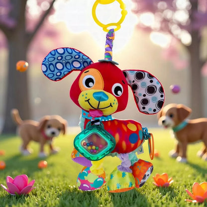 Playgro Activity Friend Penny Puppy – Đồ chơi phát triển giác quan cho bé, kẹp gắn xe đẩy/ghế ngồi